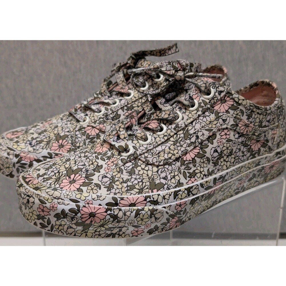 Vans Women’s Authentic All Over Print Mono Floral Low Top Sneaker Shoes Size 7 - Picture 1 of 9